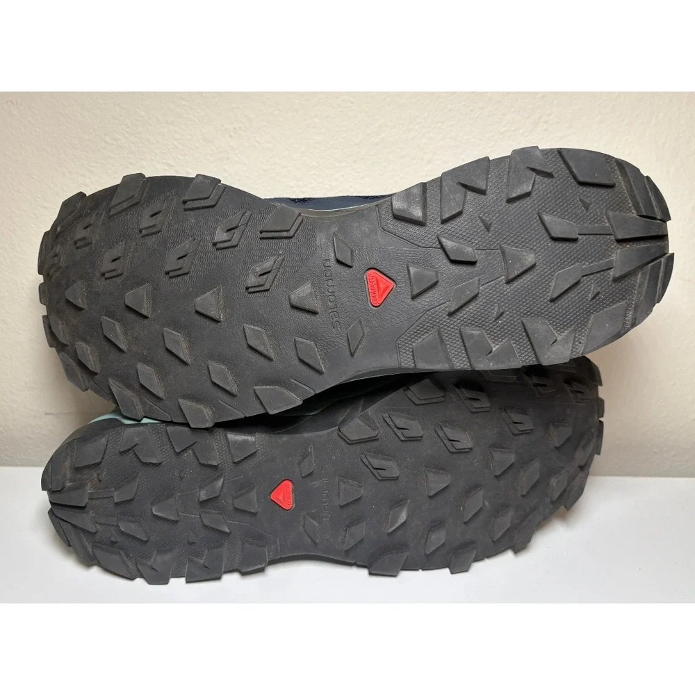 Salomon Outline Gore-Tex Blue Hiking Shoes | Women's Size 8 - Picture 3 of 11